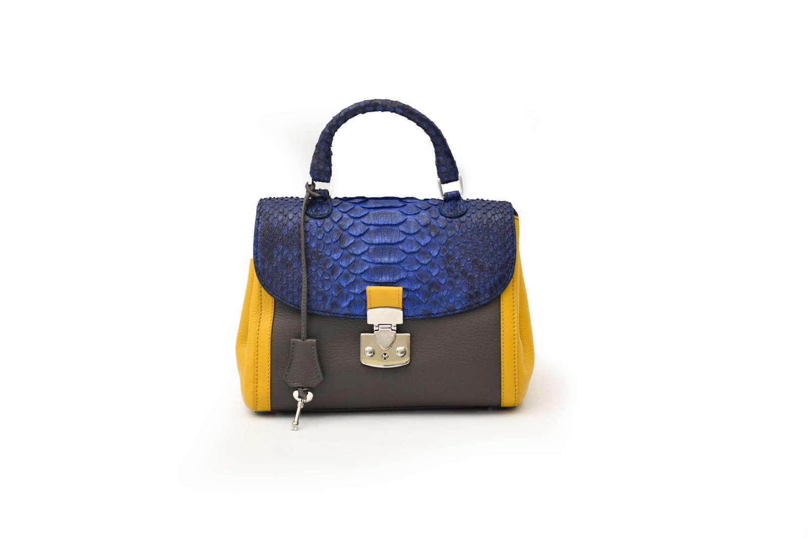 Rolina Style (Combo) Blue Yellow & Gray Hand Bag